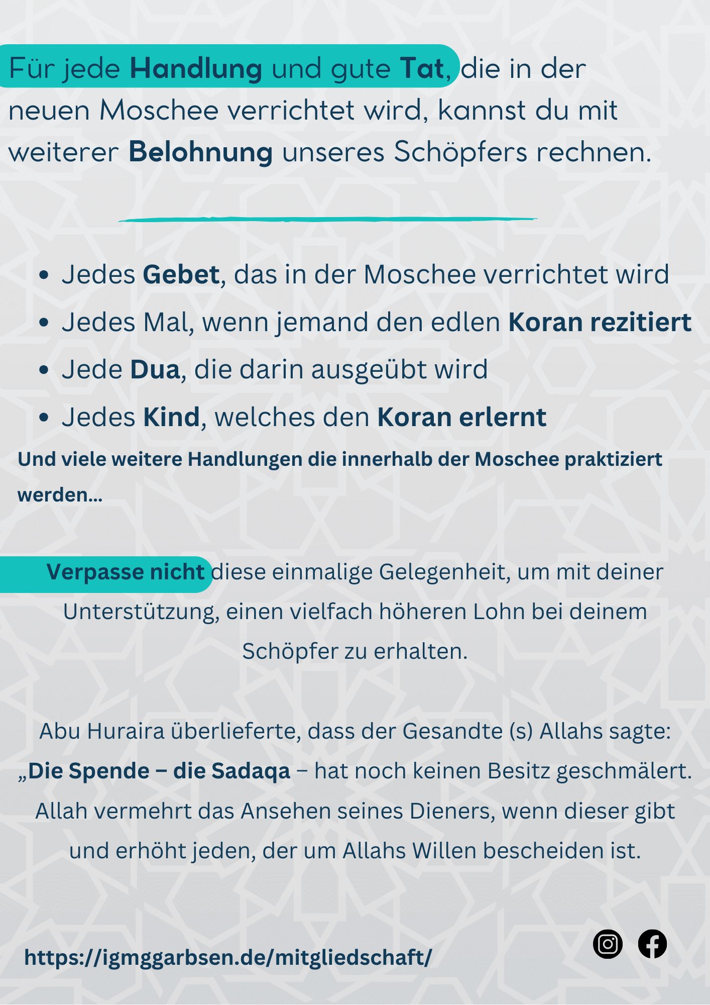 Warum Mitglied werden? IGMG Garbsen Mitgliedschaft